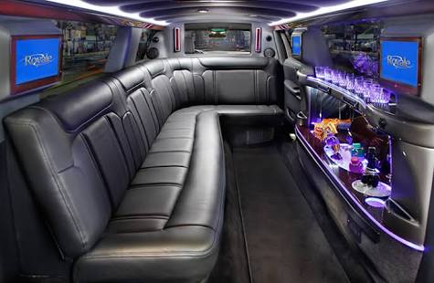Limo interior, no compromise on luxury